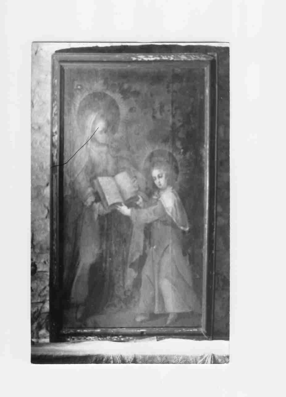 Maria Vergine bambina e Sant'Anna (dipinto, opera isolata) - ambito italiano (sec. XIX)