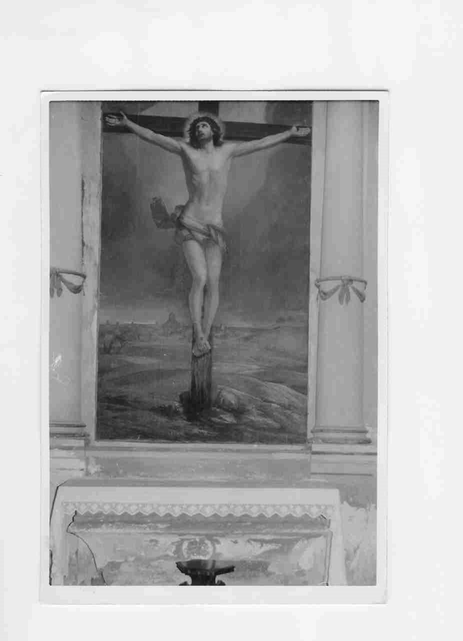 Cristo crocifisso (dipinto, opera isolata) - ambito Italia centrale (sec. XVII)