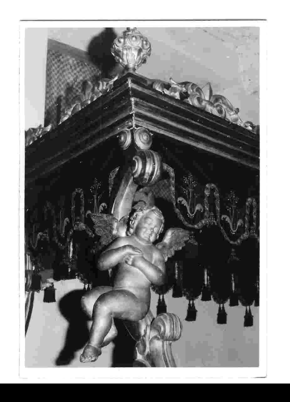 Cristo morto (cataletto, elemento d'insieme) - bottega Italia centrale (sec. XVIII)