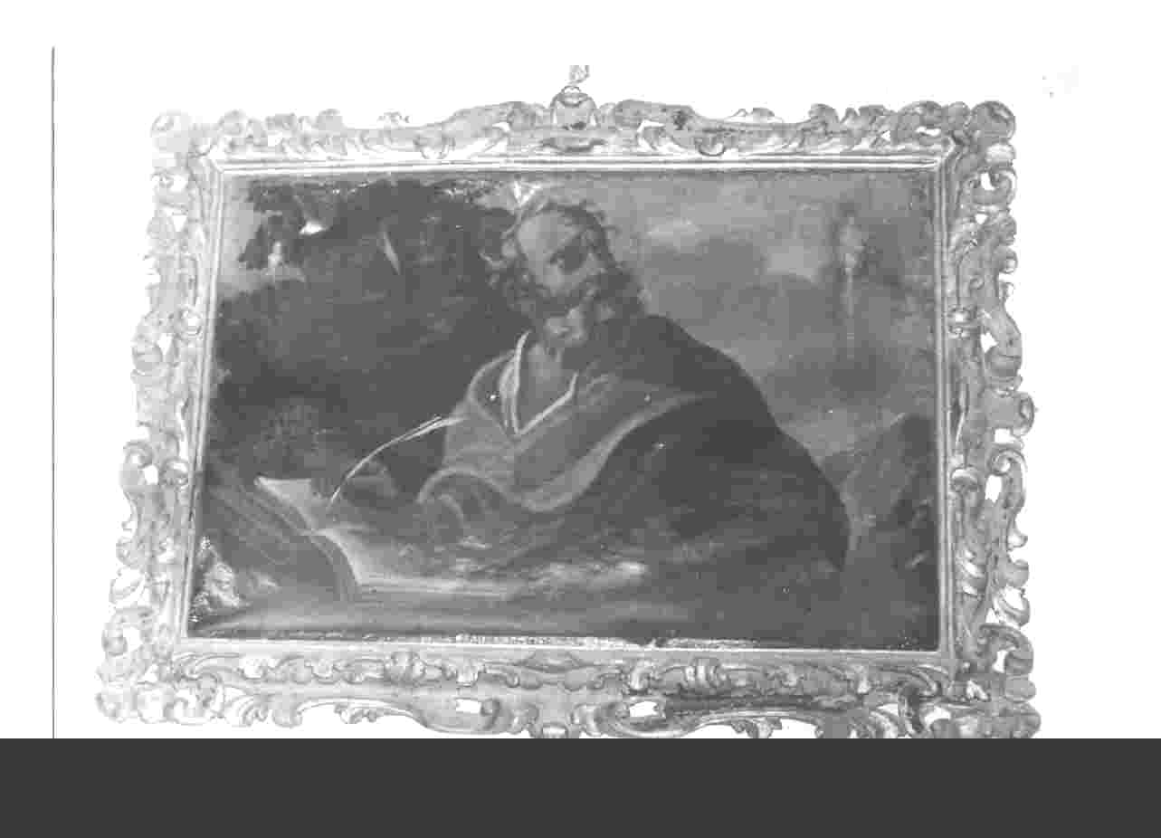 San Marco scrive il vangelo (dipinto, opera isolata) - ambito Italia centrale (sec. XVII)