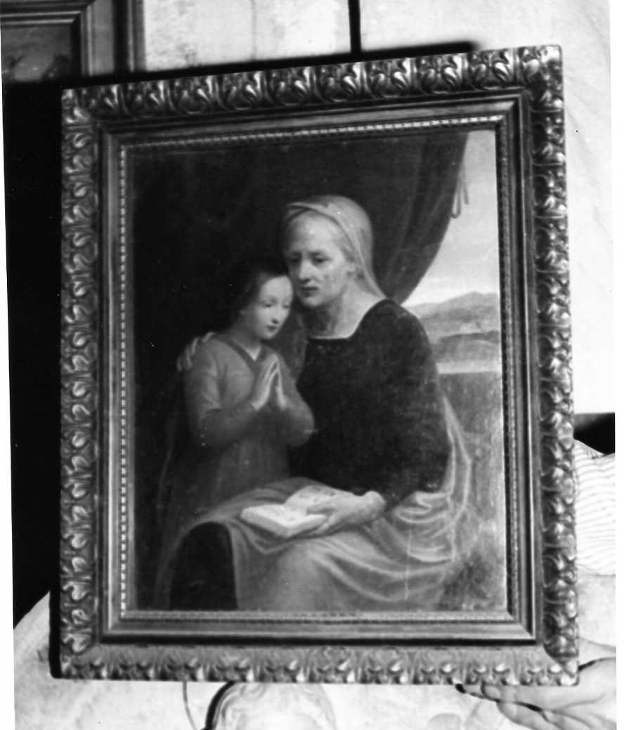 Maria Vergine bambina e Sant'Anna (dipinto, opera isolata) - ambito umbro (sec. XVII)