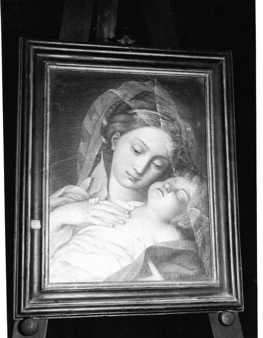 Madonna con Bambino dormiente (dipinto, opera isolata) - ambito umbro (sec. XVIII)