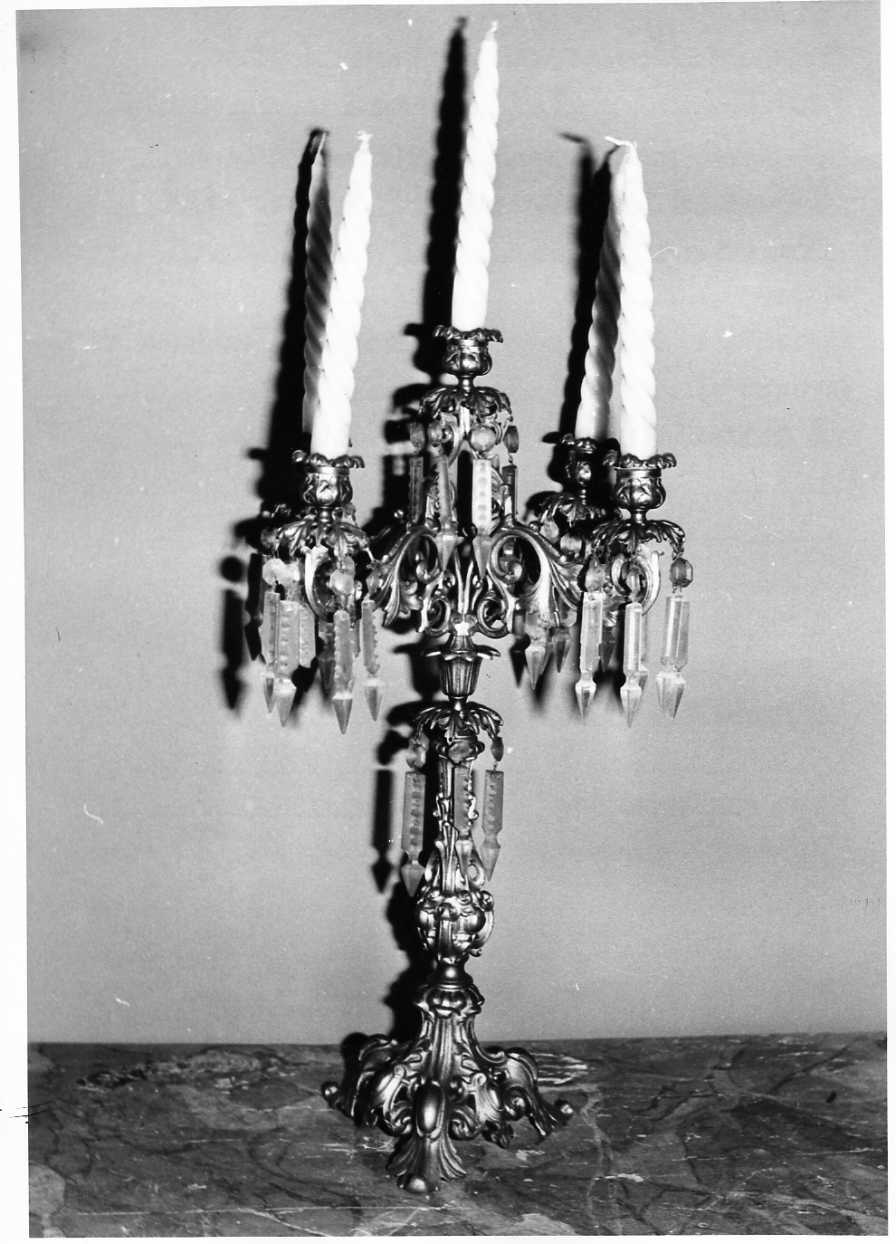 candelabro, coppia - bottega umbra (sec. XIX)