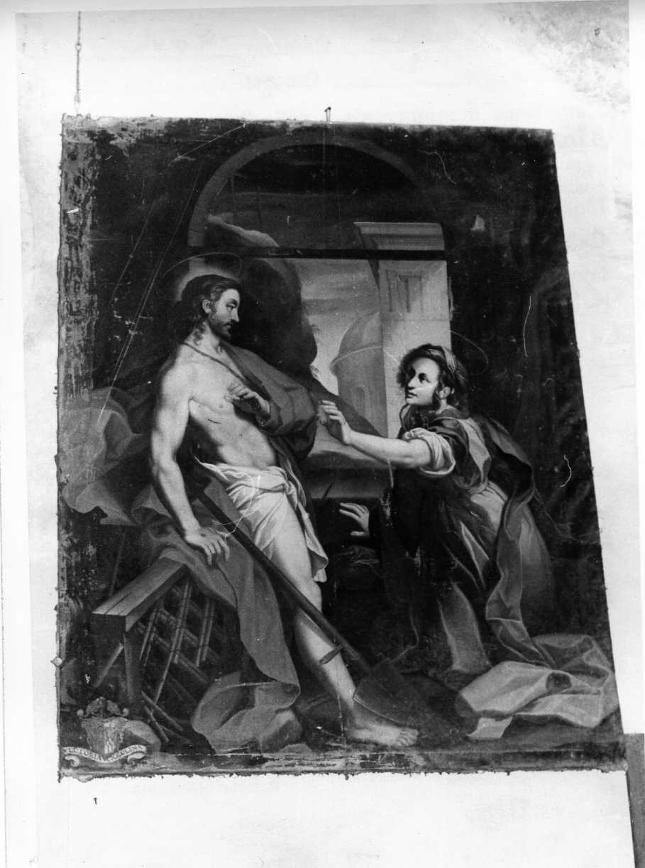 apparizione di Cristo risorto a Santa Maria Maddalena (dipinto, opera isolata) - ambito umbro (sec. XVII)