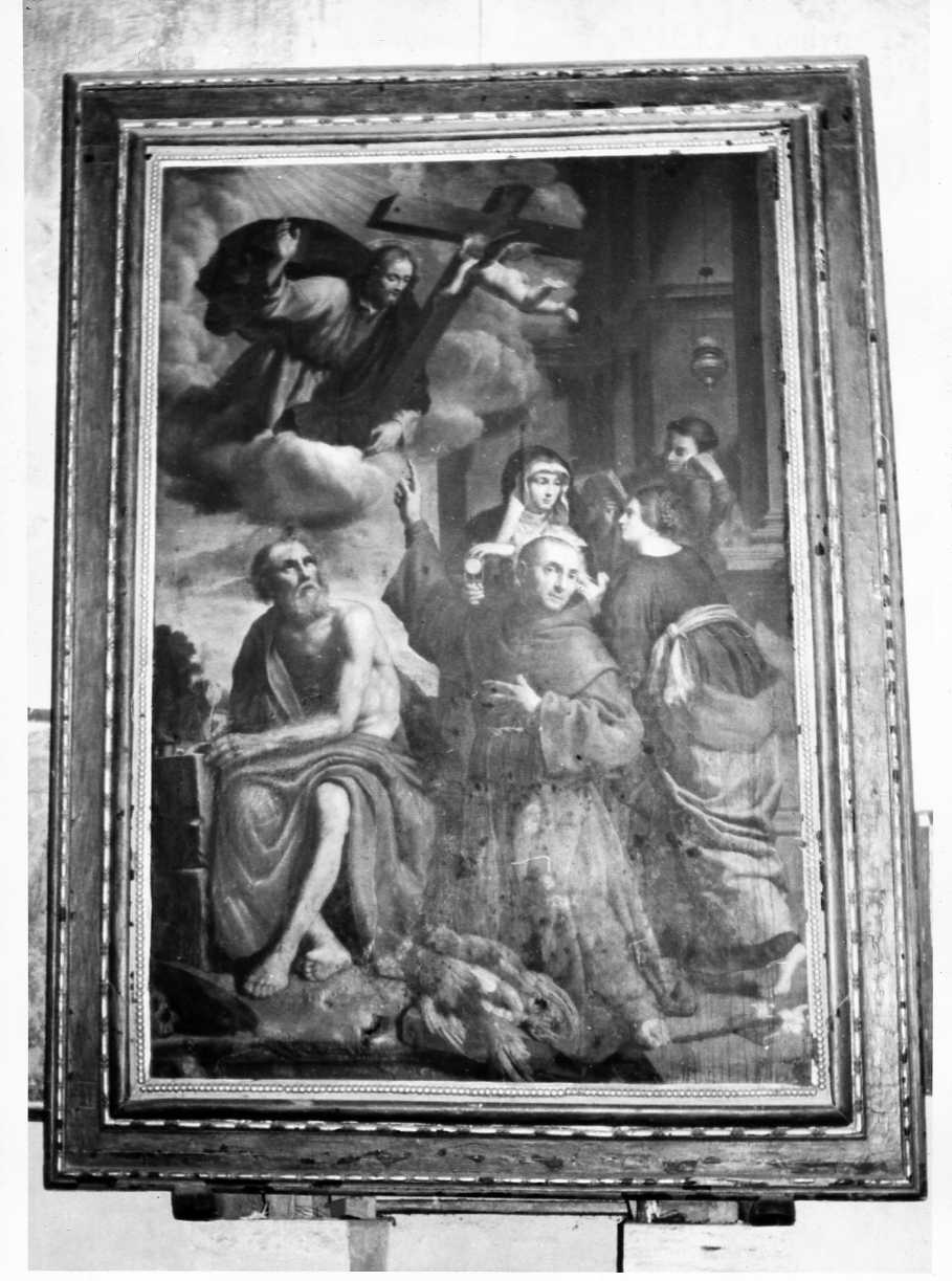 apparizione di Cristo ai Santi (dipinto, opera isolata) di Polinori Andrea (attribuito) (prima metà sec. XVII)
