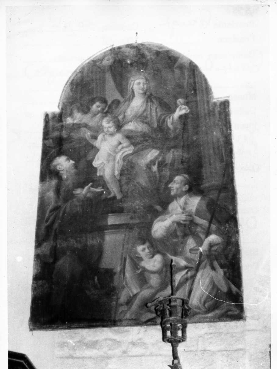 Madonna con Bambino in trono (dipinto, opera isolata) - ambito umbro (sec. XVIII)