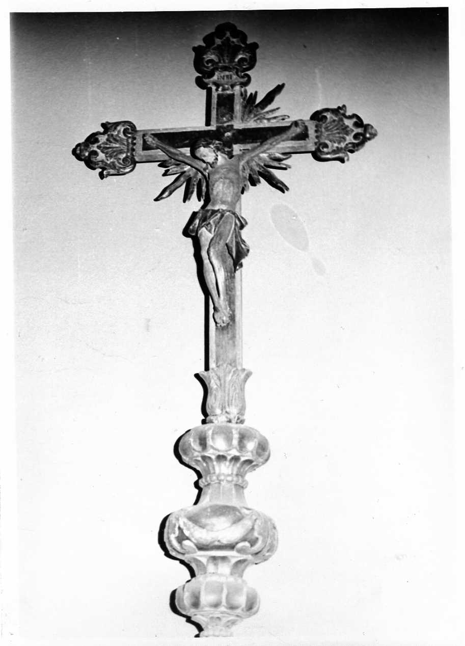 croce processionale, opera isolata - ambito umbro (sec. XVII)