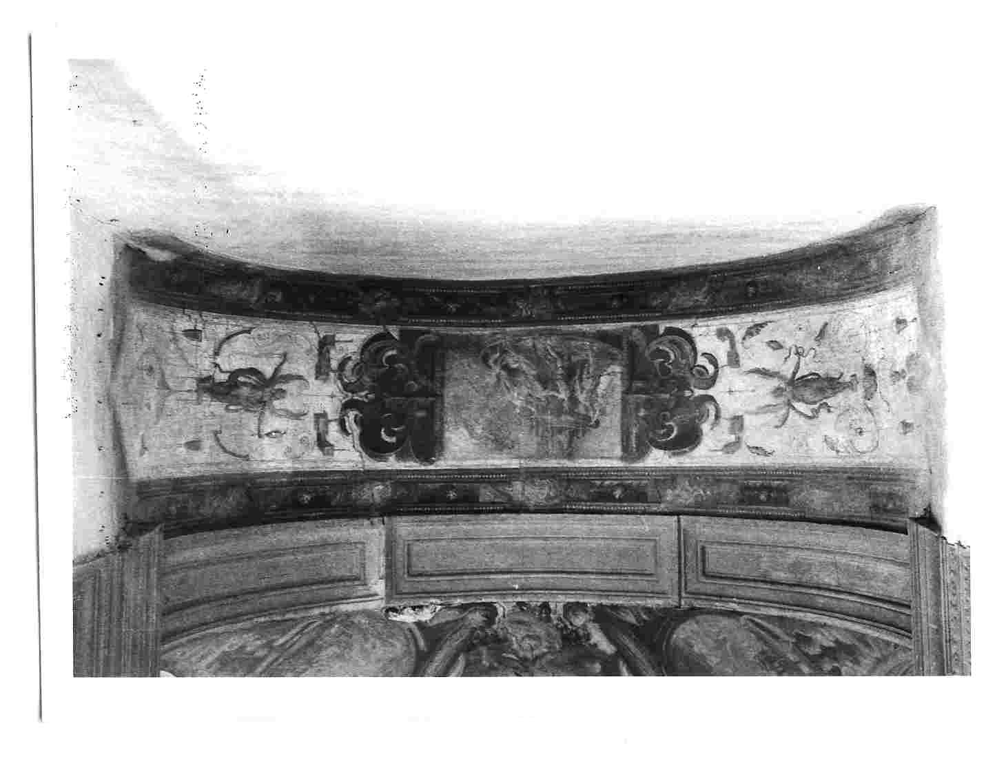 motivi decorativi a grottesche (dipinto, elemento d'insieme) - ambito Italia centrale (sec. XVII)