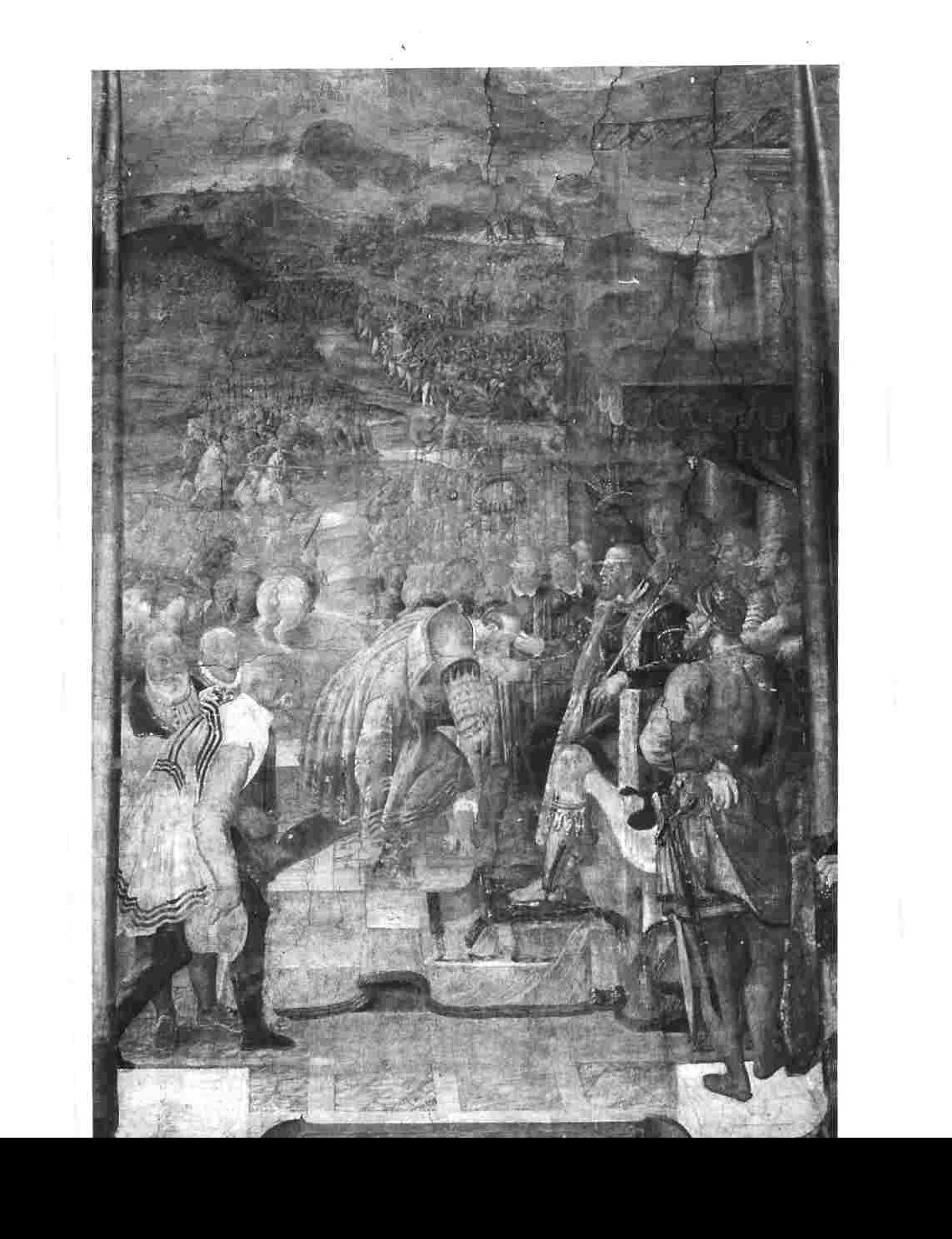 Alessandro Vitelli eletto principe dell'Amatricce (dipinto, elemento d'insieme) di Fontana Prospero (attribuito) (sec. XVI)