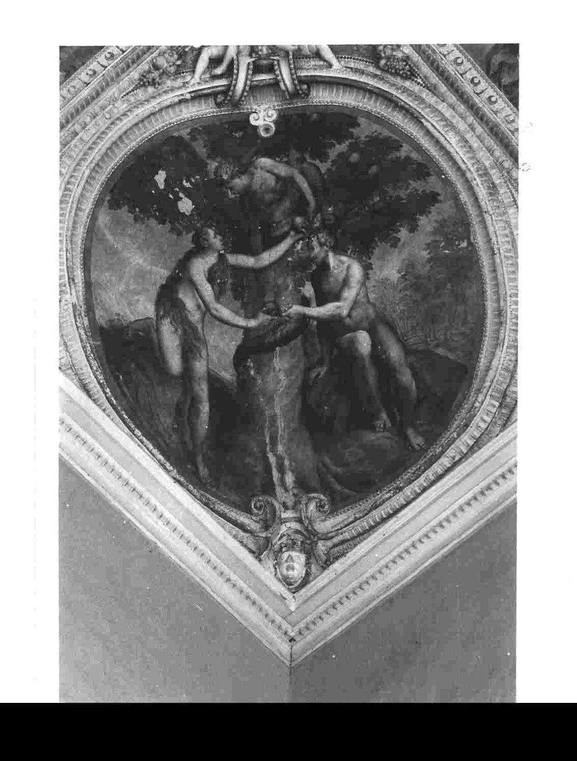 tentazione di Eva (dipinto, elemento d'insieme) - ambito Italia centrale (metà sec. XVI)