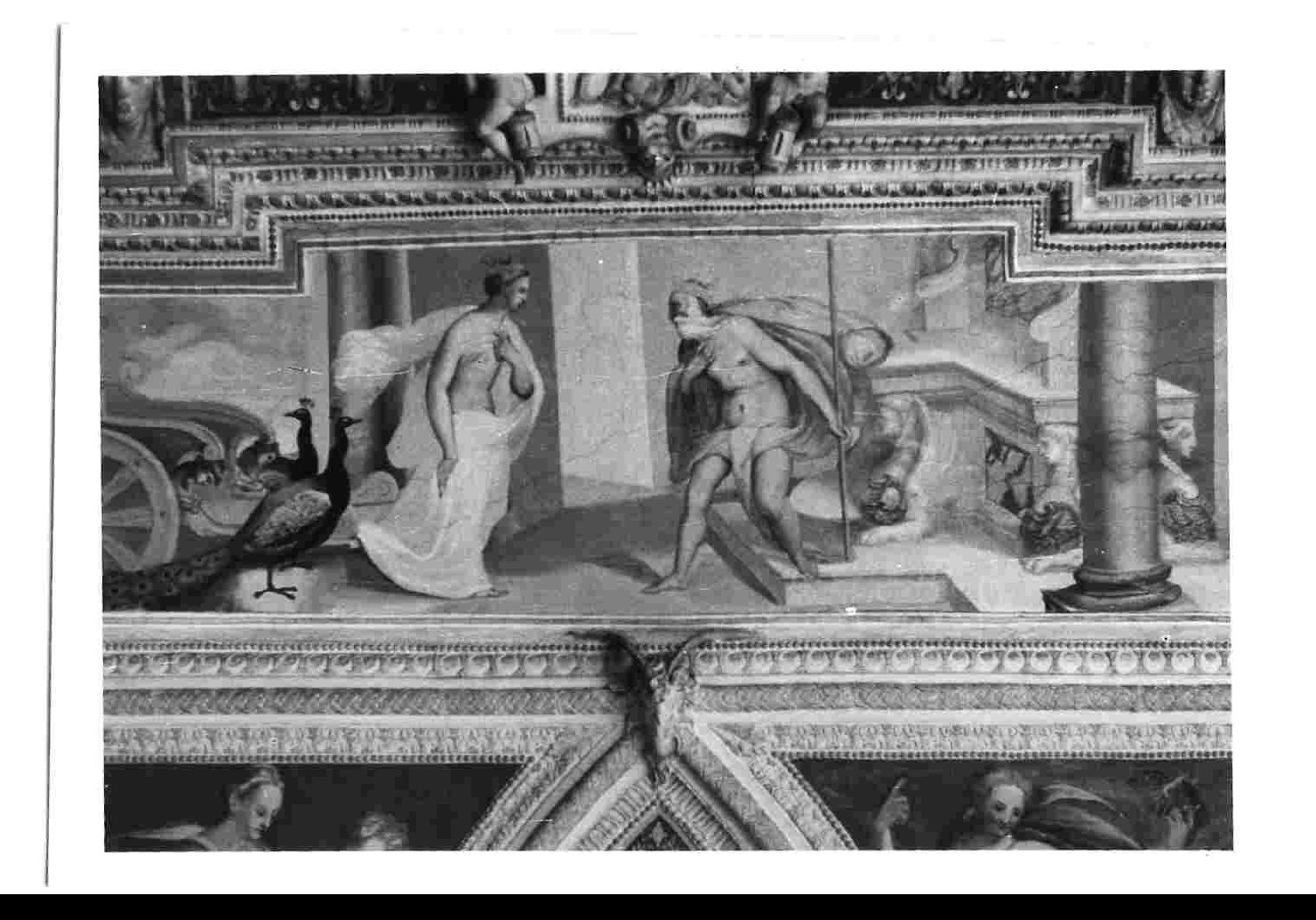 Giunone e Nettuno (dipinto, elemento d'insieme) - ambito Italia centrale (metà sec. XVI)