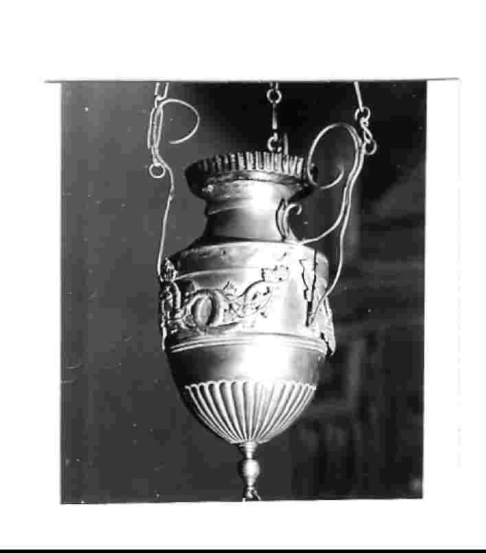 lampada pensile, serie - bottega Italia centrale (sec. XIX)