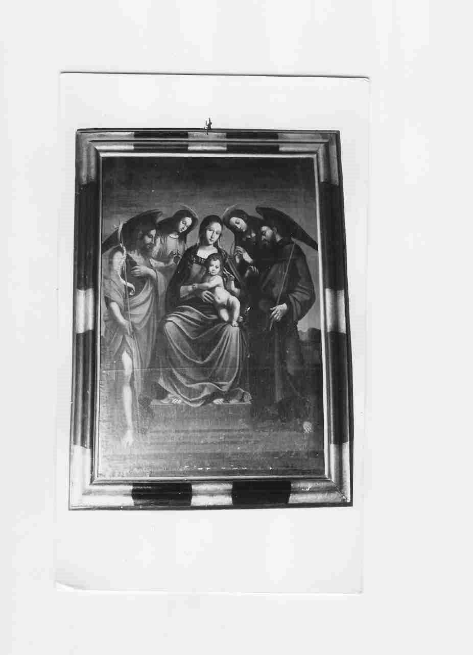 Madonna con Bambino tra angeli e Santi (dipinto, opera isolata) - ambito umbro (metà sec. XVI)
