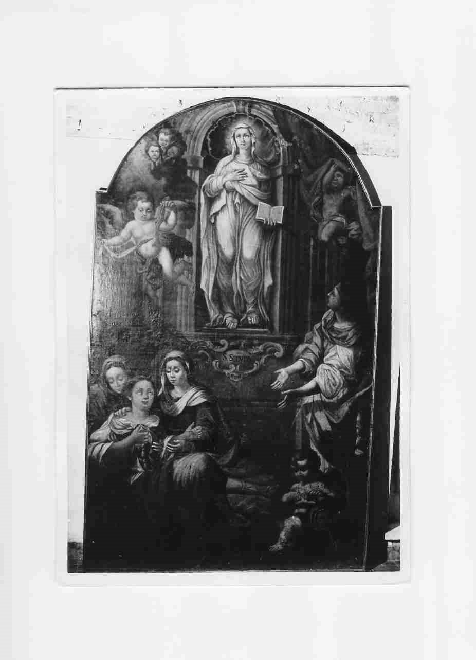 Santa Silvia (dipinto, opera isolata) - ambito umbro (ultimo quarto sec. XVIII)