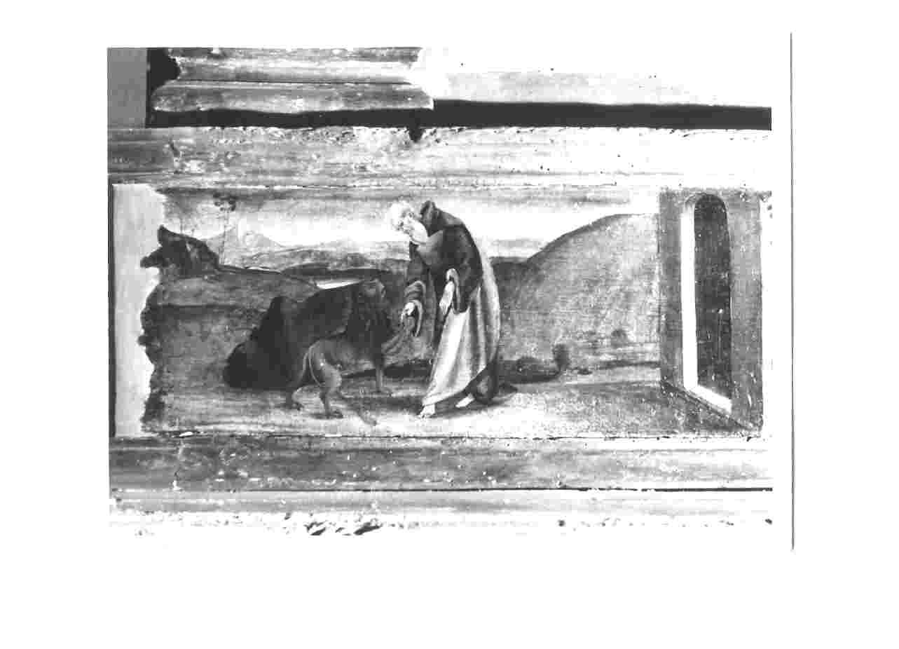 San Girolamo e il leone (predella, elemento d'insieme) di Iohes Bta (fine sec. XV)