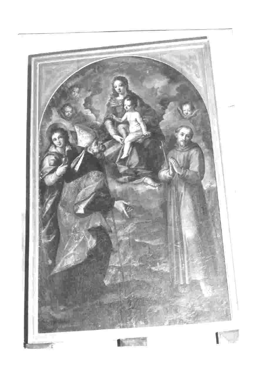 Madonna con Bambino e Santi (dipinto, opera isolata) di Farbelli Hottavio di Lamogi (inizio sec. XVII)