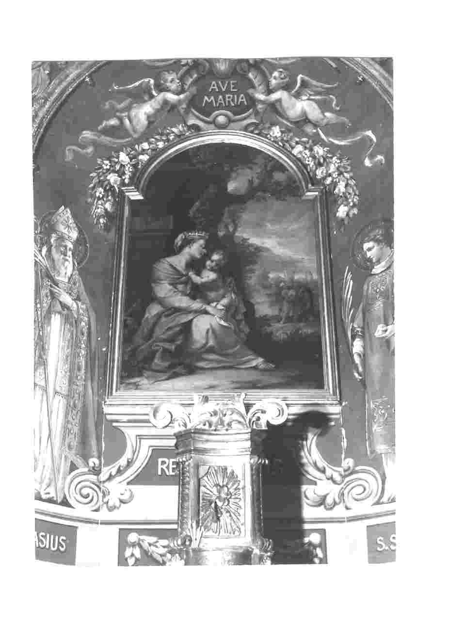 riposo nella fuga in Egitto (dipinto, opera isolata) - ambito Italia centrale (sec. XVII)