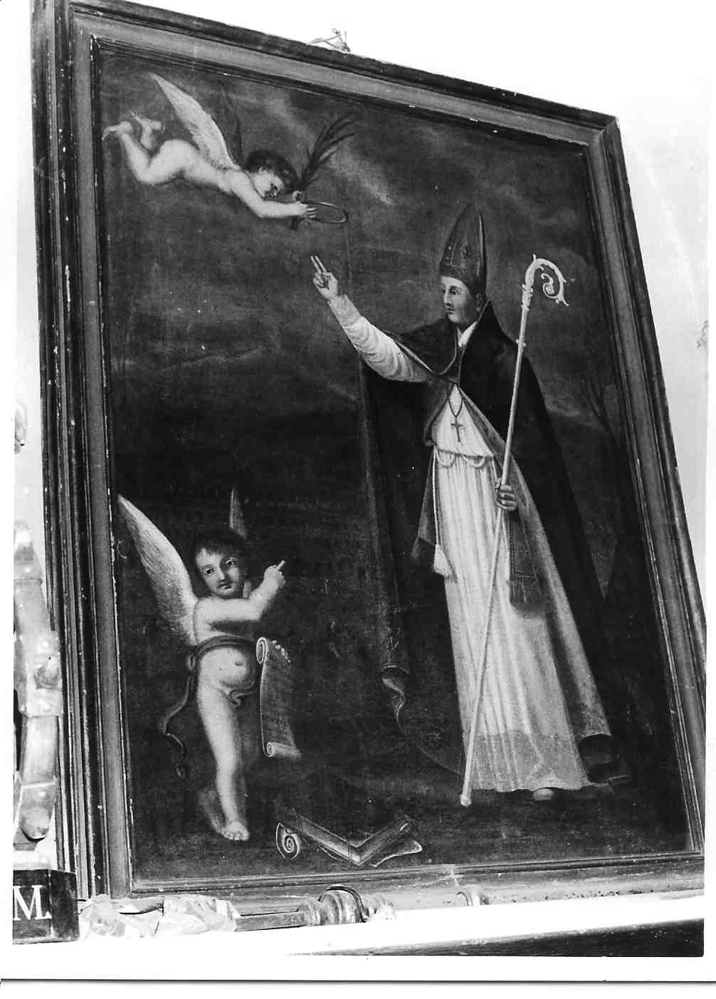 Santo vescovo (dipinto, opera isolata) - ambito italiano (fine sec. XVIII)