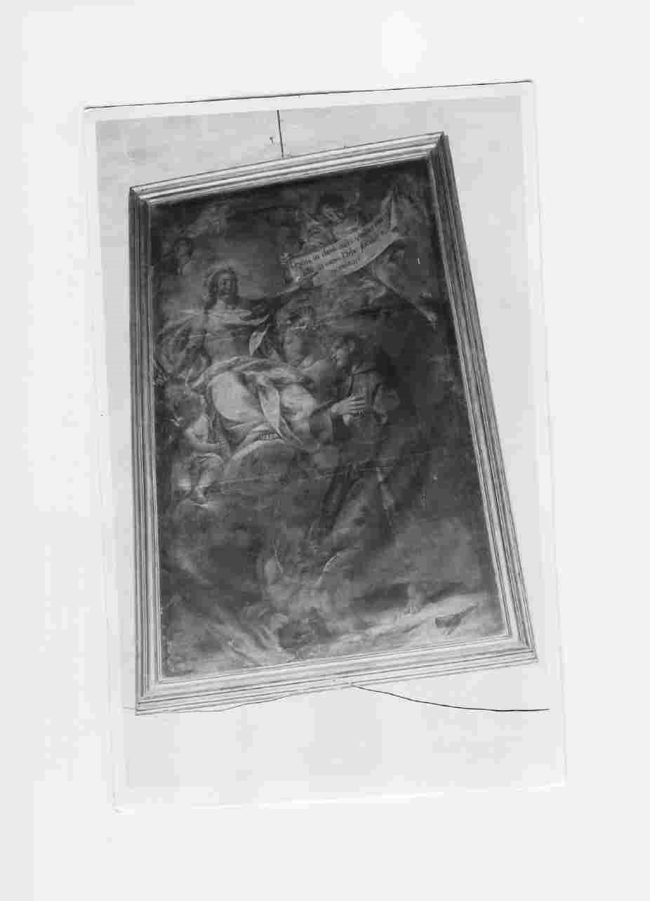 San Francesco adora Gesù Cristo (dipinto, opera isolata) - ambito umbro (fine sec. XVII)