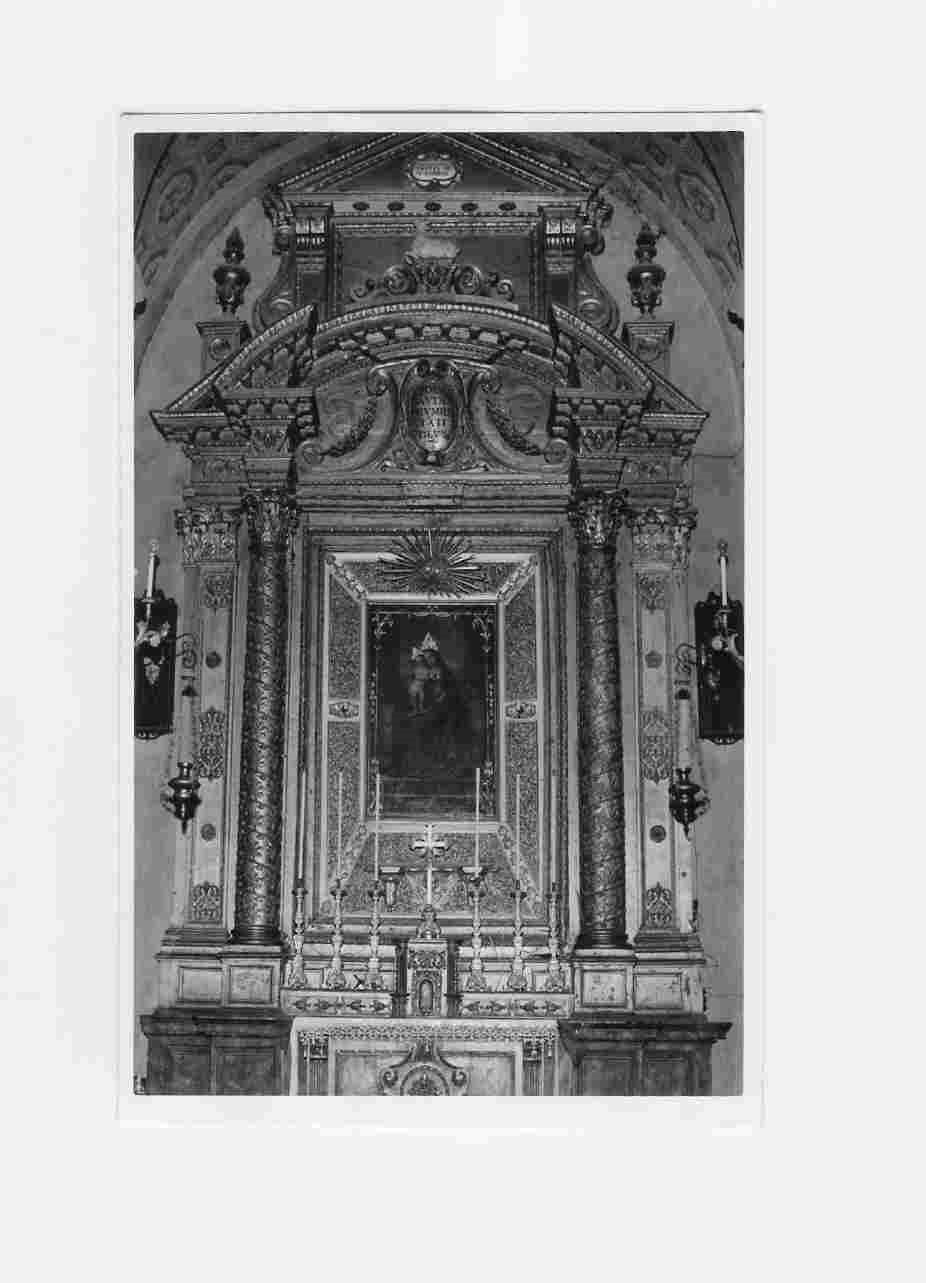 mostra d'altare, insieme - bottega Italia centrale (sec. XVII)