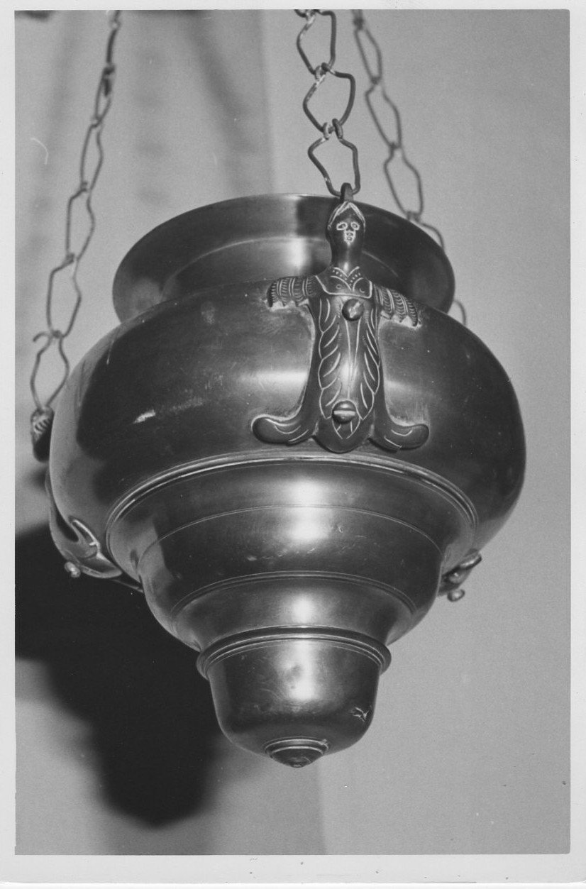 lampada da chiesa, opera isolata - ambito Italia centrale (sec. XVII)