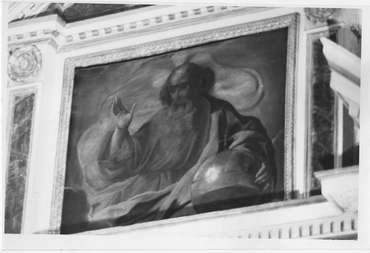 Dio Padre benedicente (dipinto, elemento d'insieme) - ambito Italia centrale (sec. XVII)