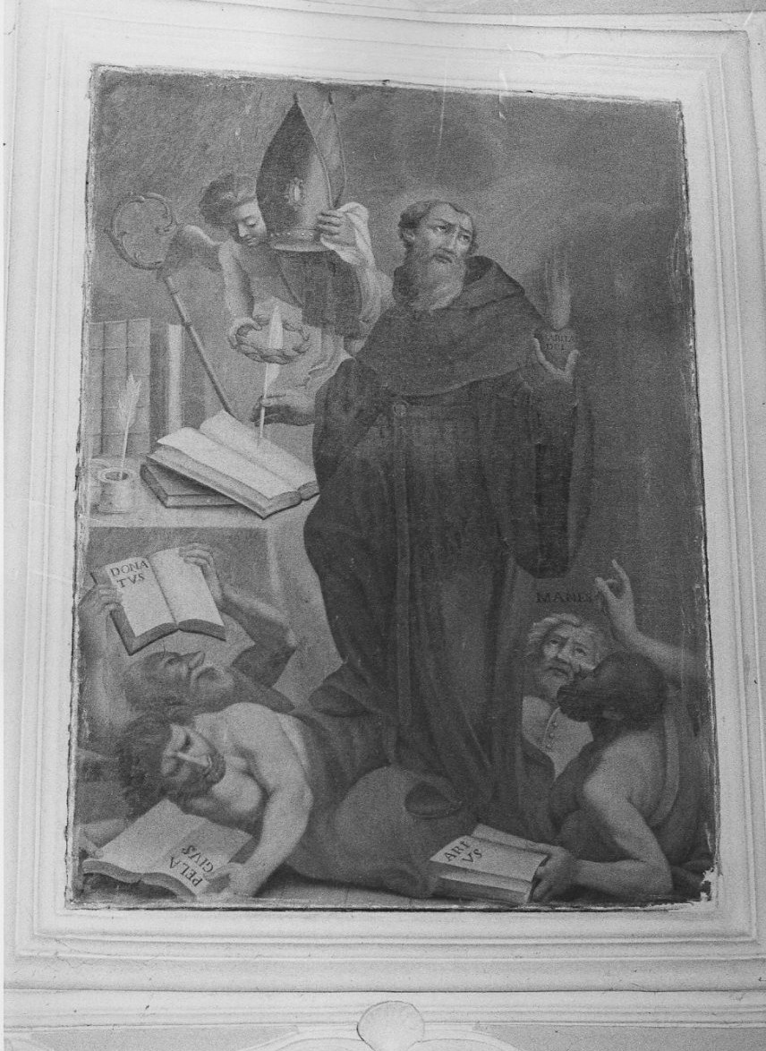 Sant'Agostino (dipinto, opera isolata) - ambito italiano (secc. XVII/ XVIII)