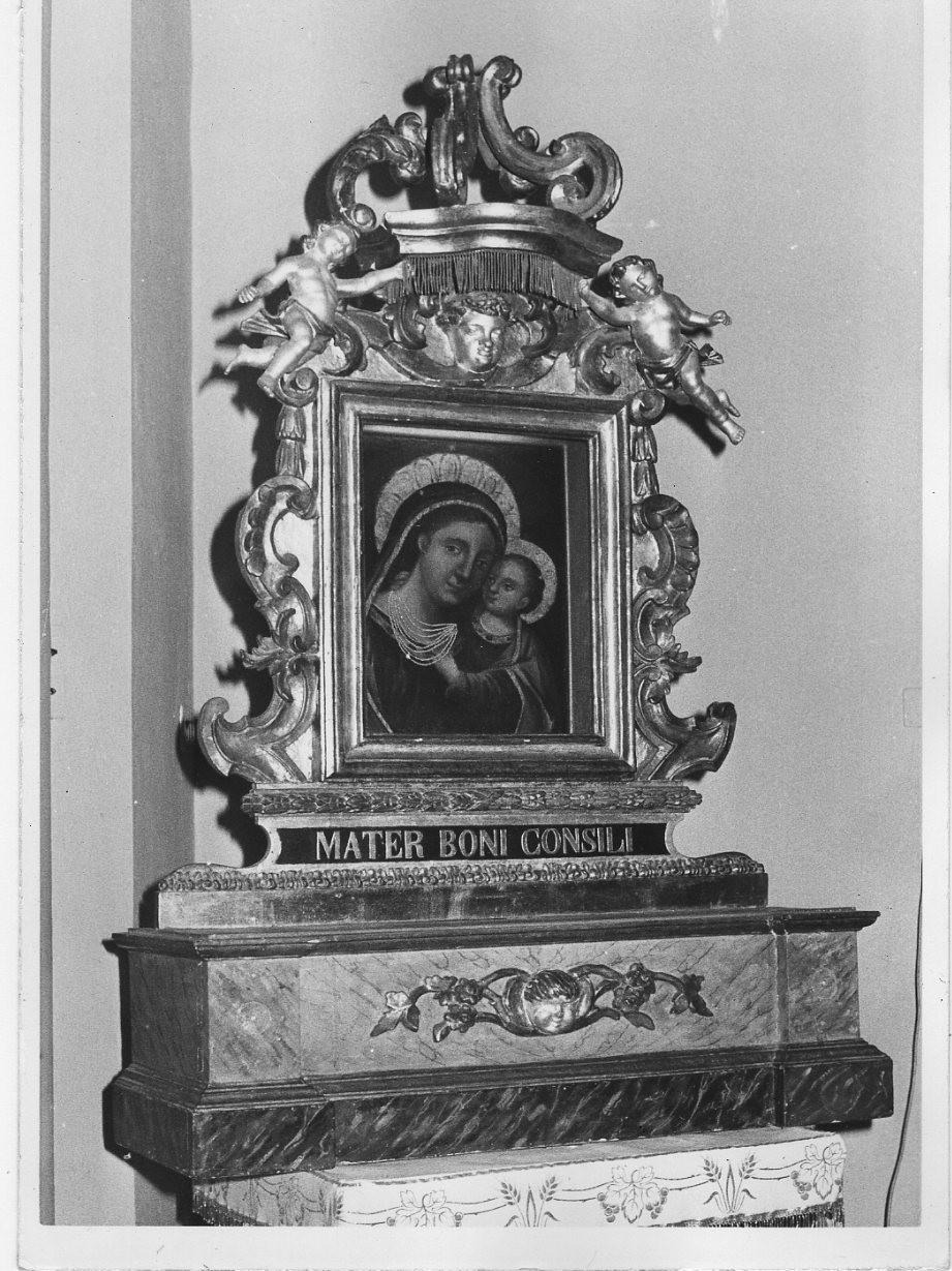 Madonna del Buon Consiglio (quadro d'altare, elemento d'insieme) - ambito italiano (secc. XVIII/ XIX)