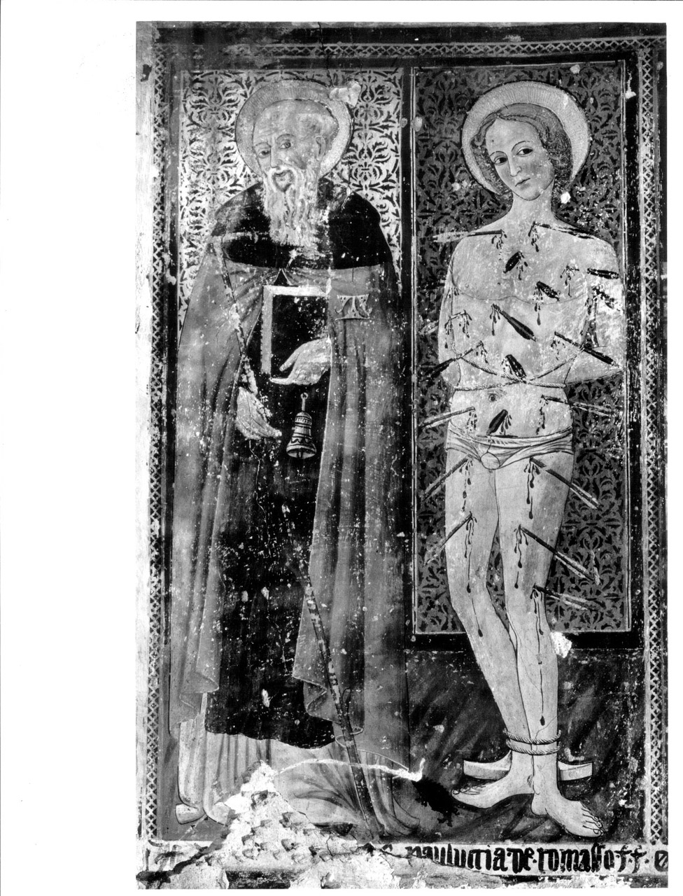 Sant'Antonio abate e San Sebastiano (dipinto, opera isolata) - ambito umbro (ultimo quarto sec. XV)