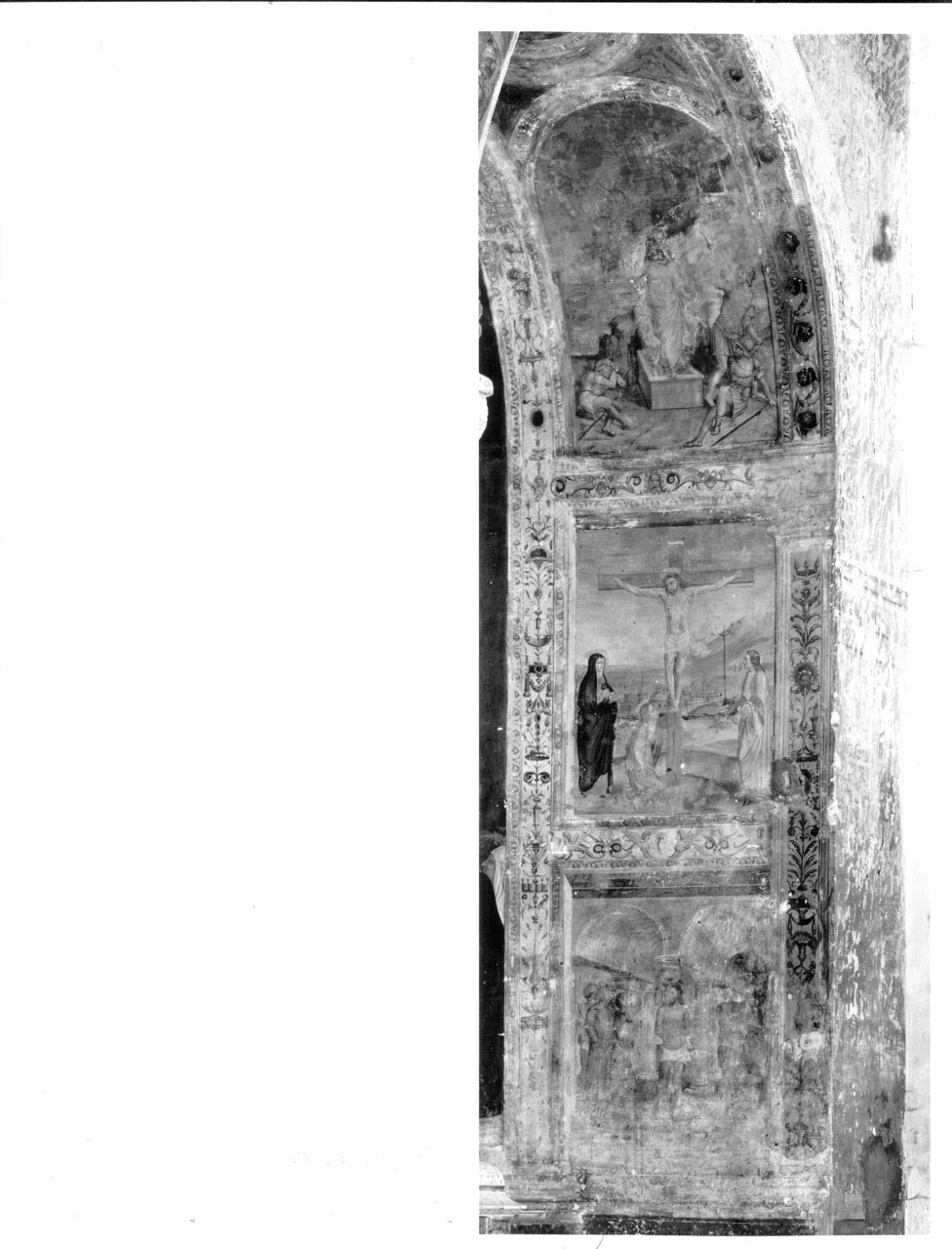 Misteri dolorosi e gaudiosi, misteri del rosario (dipinto, ciclo) di Torresani Lorenzo di Cristoforo (attribuito) (metà sec. XVI)