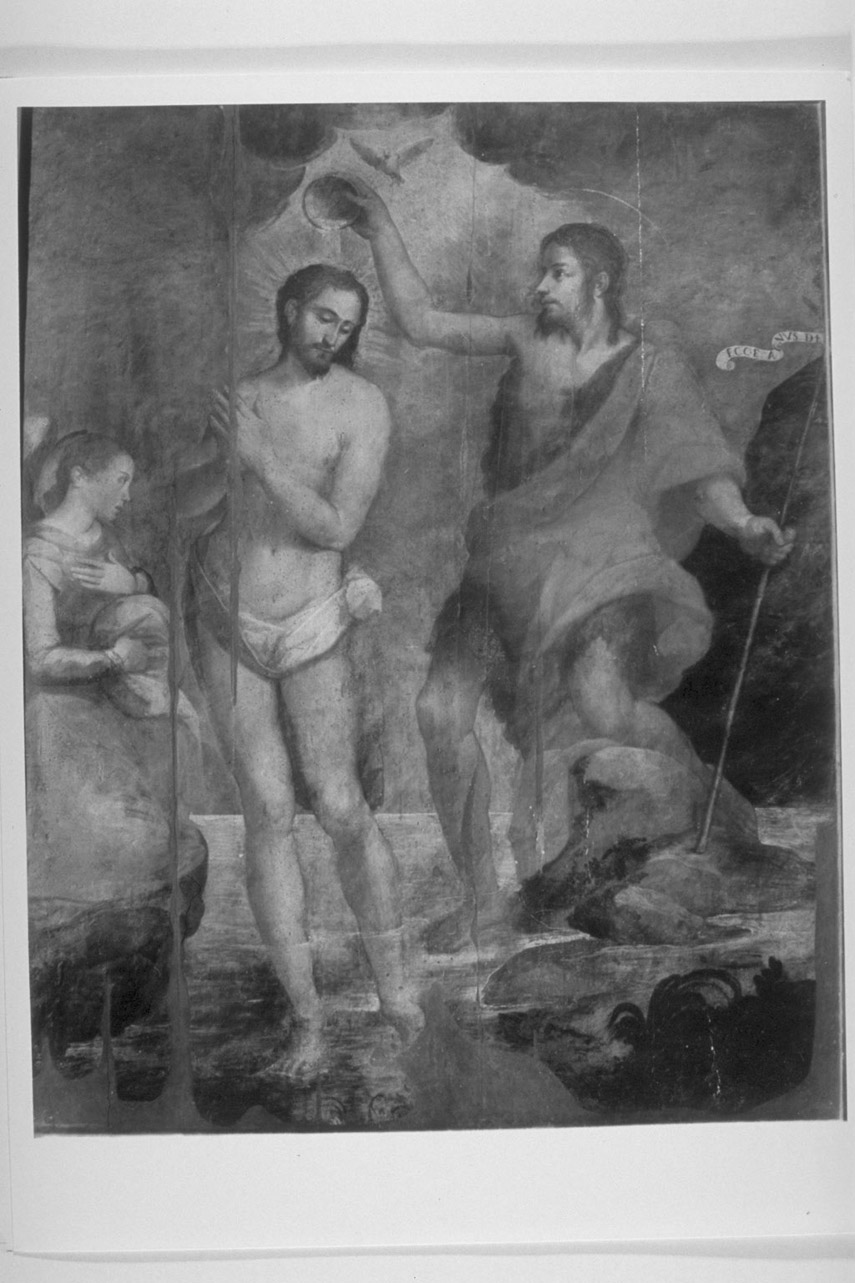 battesimo di Cristo (dipinto, opera isolata) di Circignani Antonio detto Pomarancio (attribuito) (secondo quarto sec. XVII)