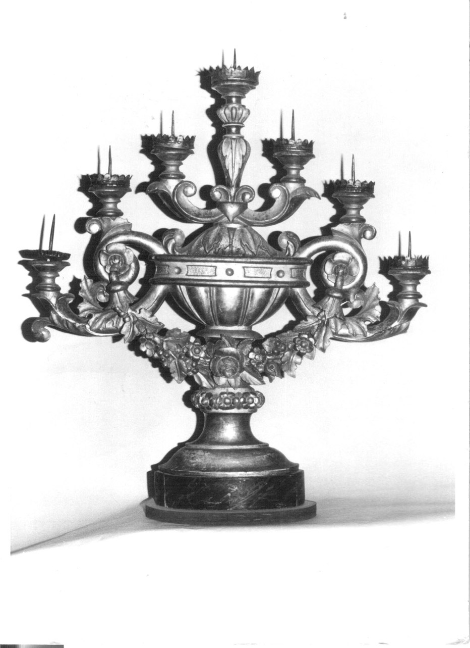 candelabro, coppia - bottega Italia centrale (prima metà sec. XIX)