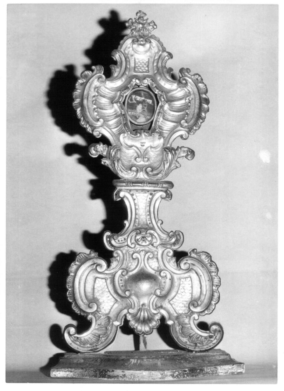reliquiario - a ostensorio, serie - bottega Italia centrale (seconda metà sec. XVIII)