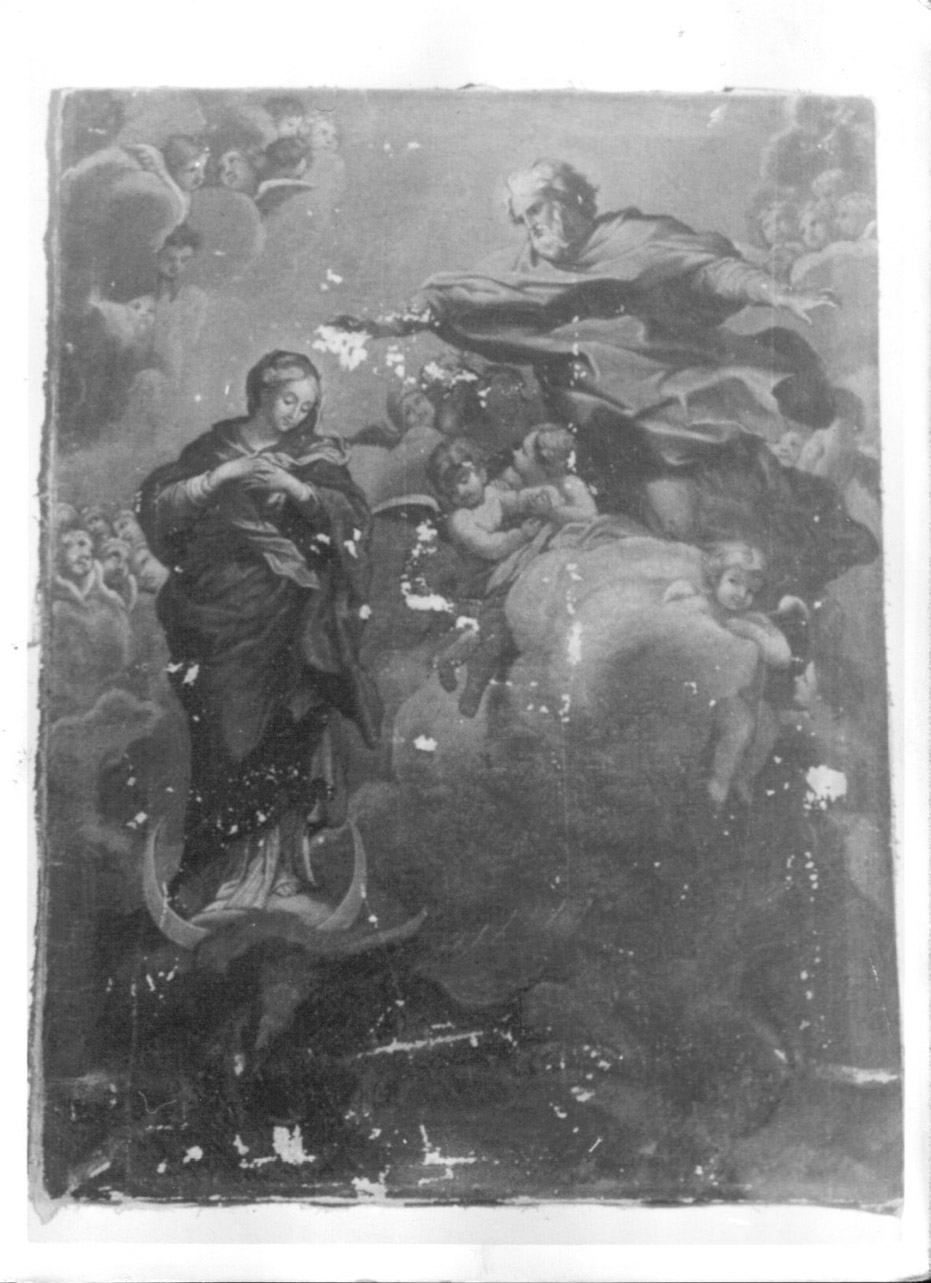 Immacolata Concezione e Dio Padre (dipinto, opera isolata) - ambito umbro (terzo quarto sec. XVIII)