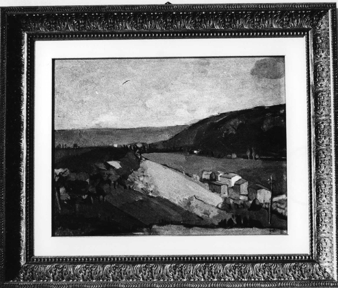 paesaggio (dipinto, opera isolata) di Pierluigi Mario (metà sec. XX)