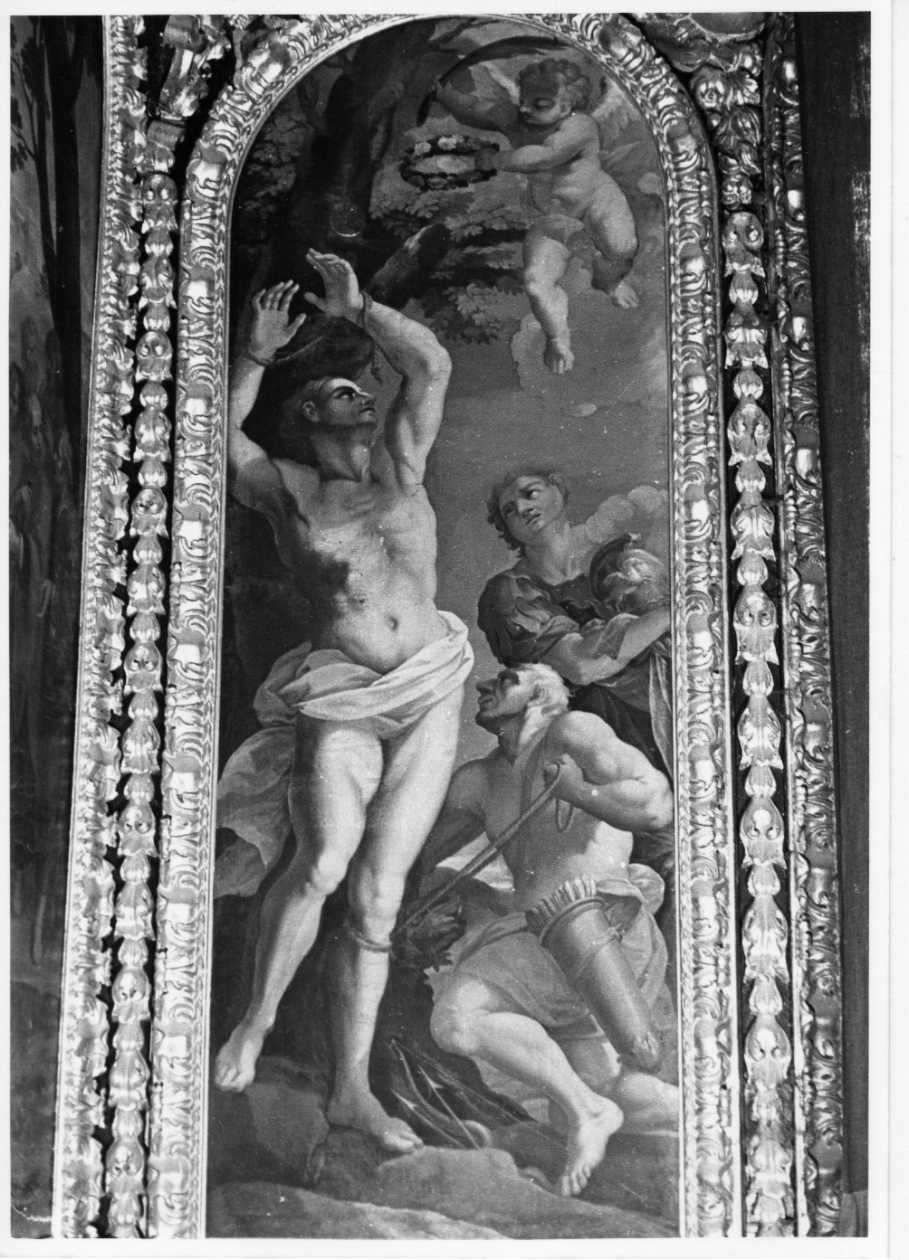 martirio di San Sebastiano (dipinto, opera isolata) di Battini Mattia (seconda metà sec. XVIII)