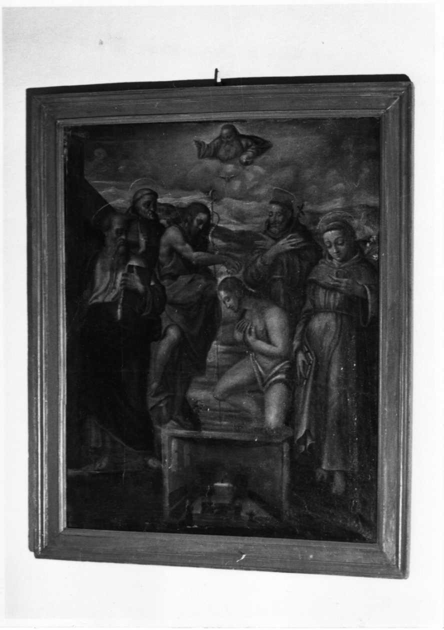 battesimo di Cristo (dipinto, opera isolata) - ambito umbro (secc. XVI/ XVII)