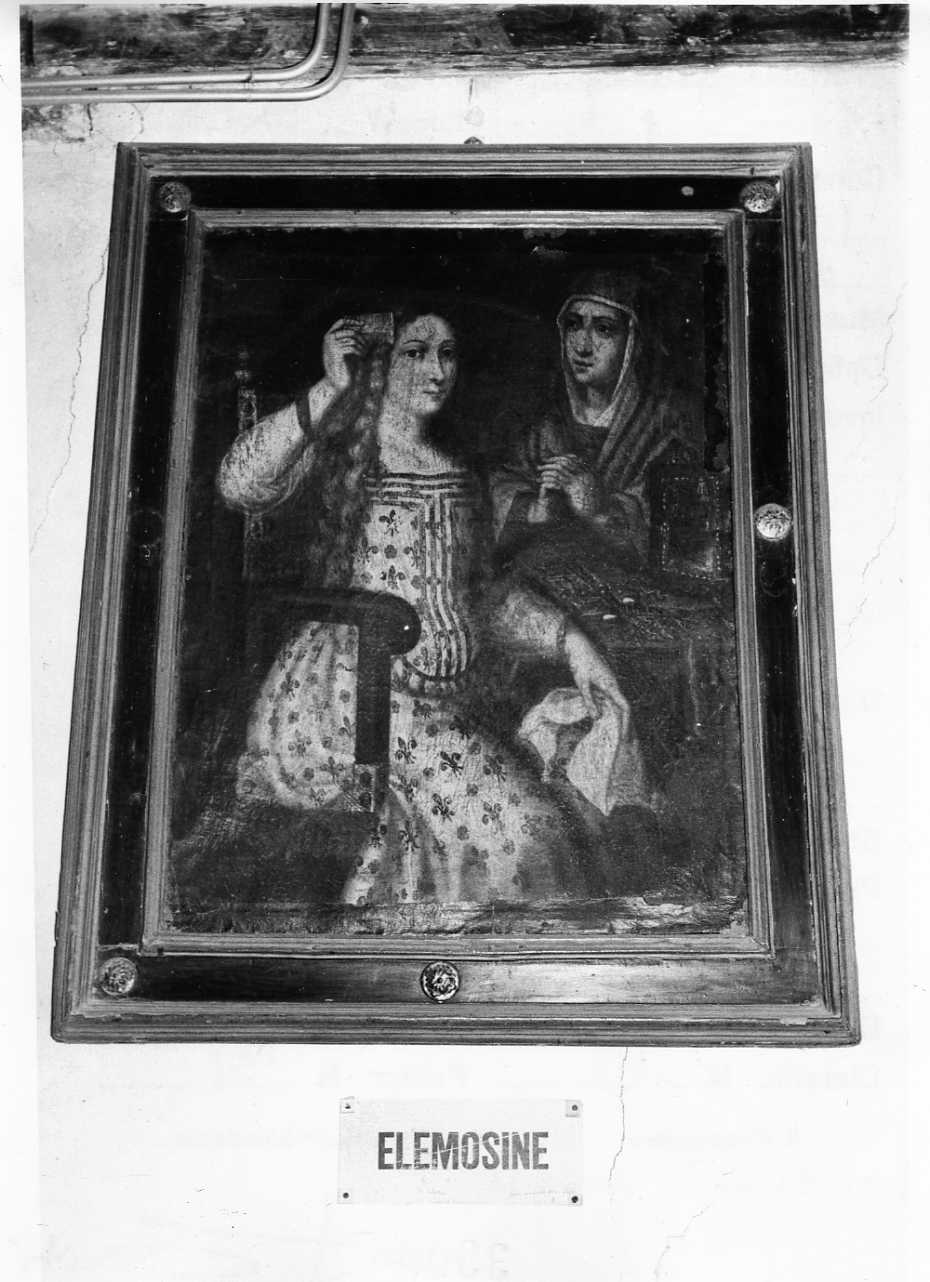 apparizione della Madonna (dipinto, opera isolata) - ambito umbro (sec. XVI)