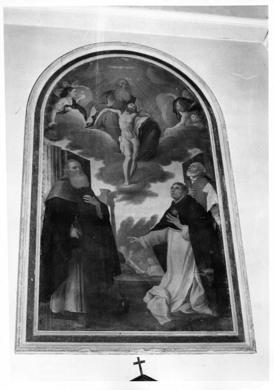 adorazione della Trinità (dipinto, opera isolata) - ambito Italia centrale (sec. XVII)