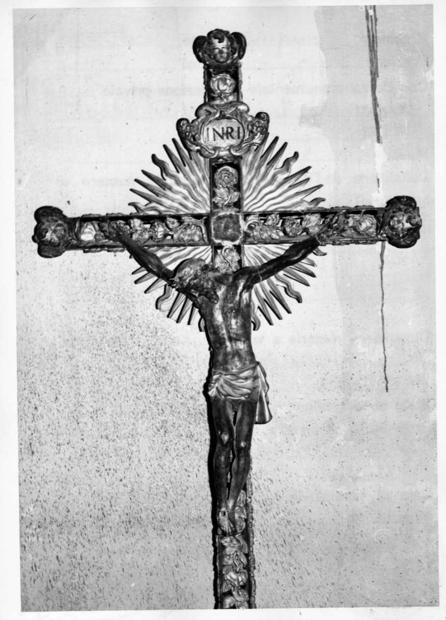 croce processionale, opera isolata - bottega Italia centrale (sec. XVIII)
