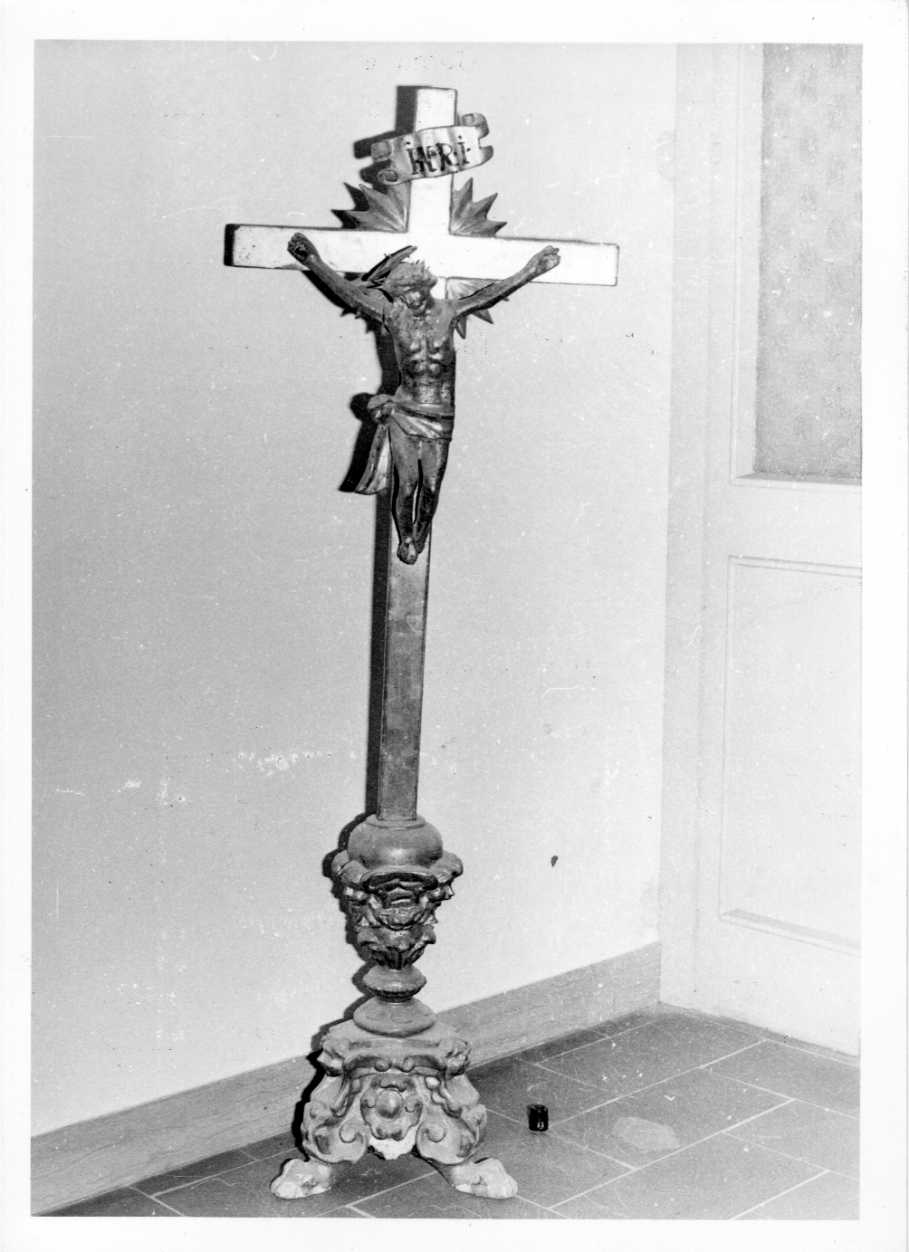 croce d'altare, opera isolata - bottega Italia centrale (sec. XVII)