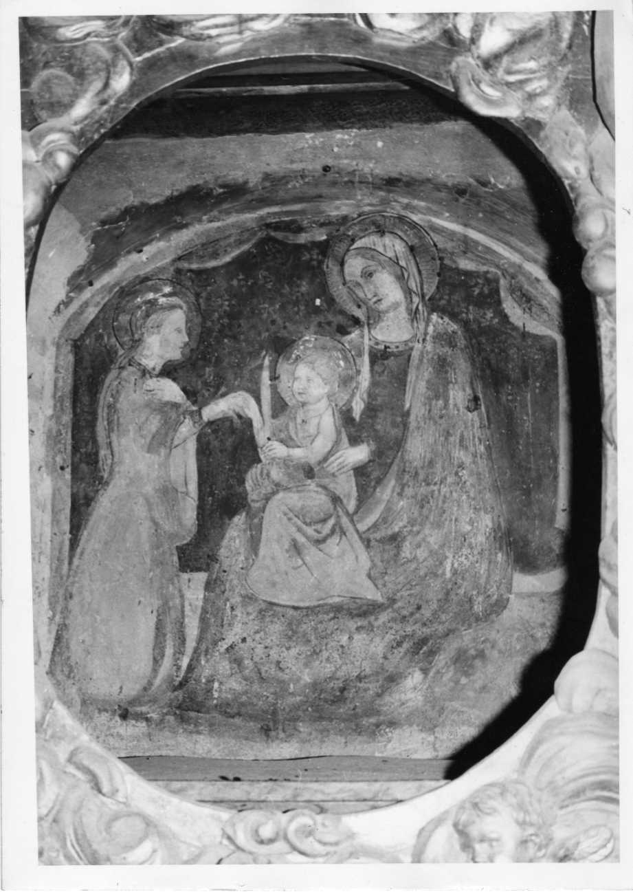 Madonna con Bambino e Santi (dipinto, pendant) - ambito Italia centrale (sec. XV)
