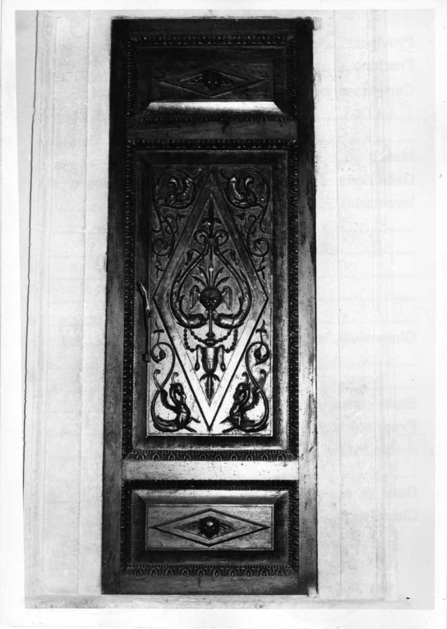 porta, coppia - bottega Italia centrale (sec. XVII)