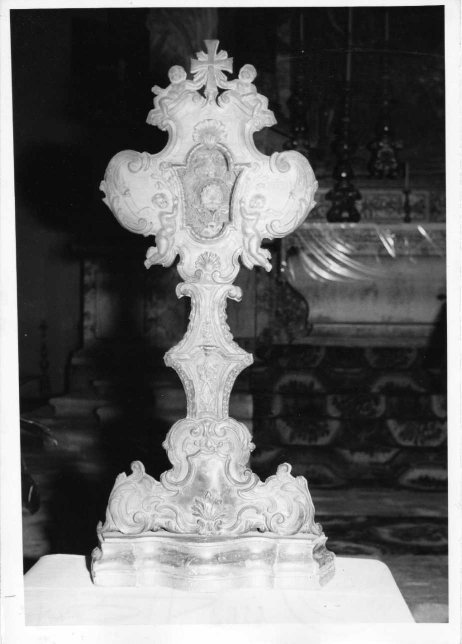 reliquiario - a ostensorio, opera isolata - bottega Italia centrale (sec. XVIII)