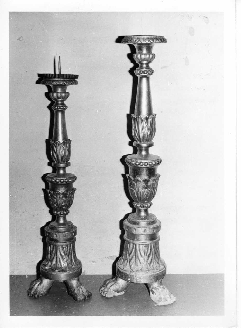 candeliere, serie - bottega Italia centrale (sec. XVIII)