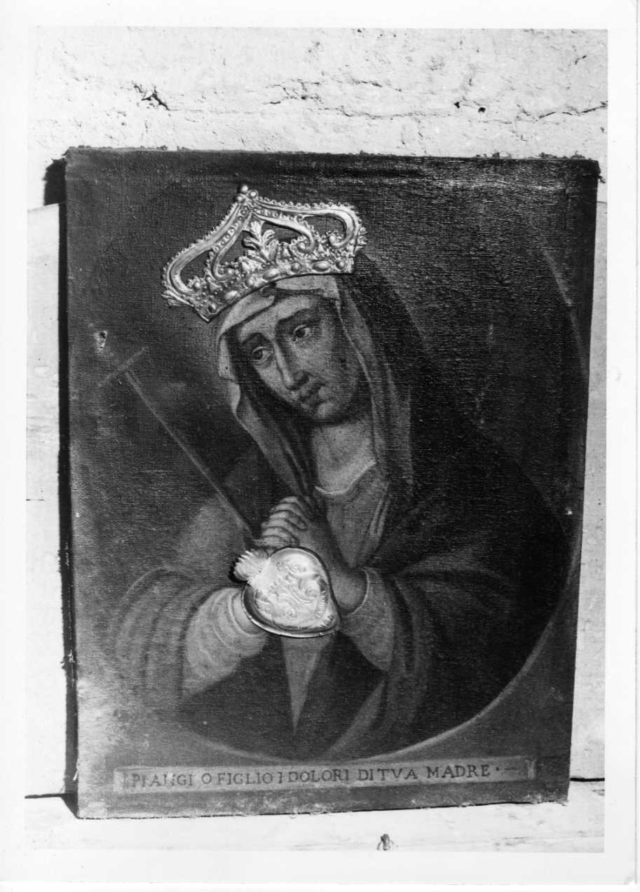 Madonna Addolorata (dipinto, opera isolata) - ambito Italia centrale (sec. XVIII)