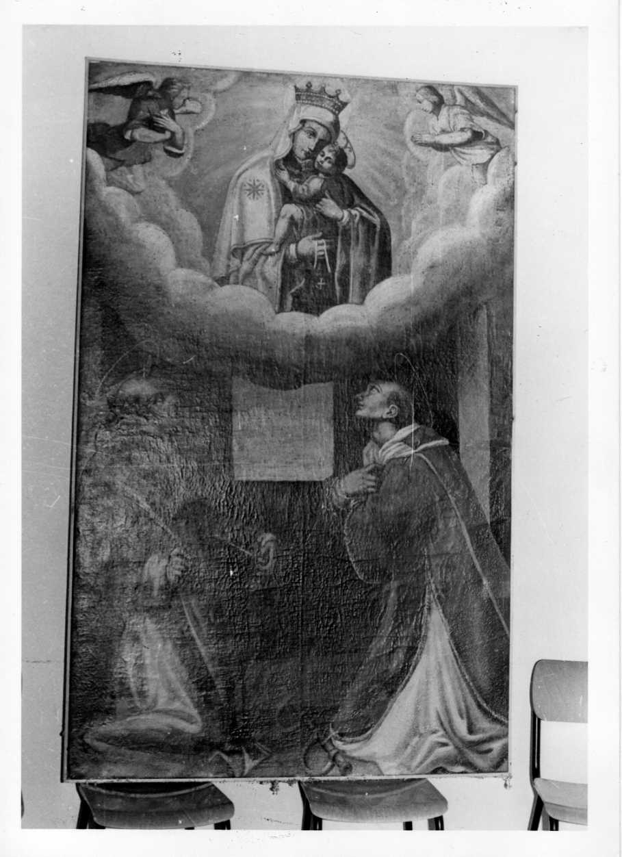 Madonna del Carmelo e santi (dipinto, opera isolata) - ambito Italia centrale (sec. XVII)