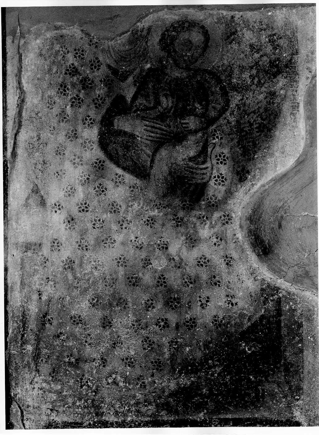 Madonna con Bambino (dipinto, frammento) - ambito umbro (secc. XIV/ XV)