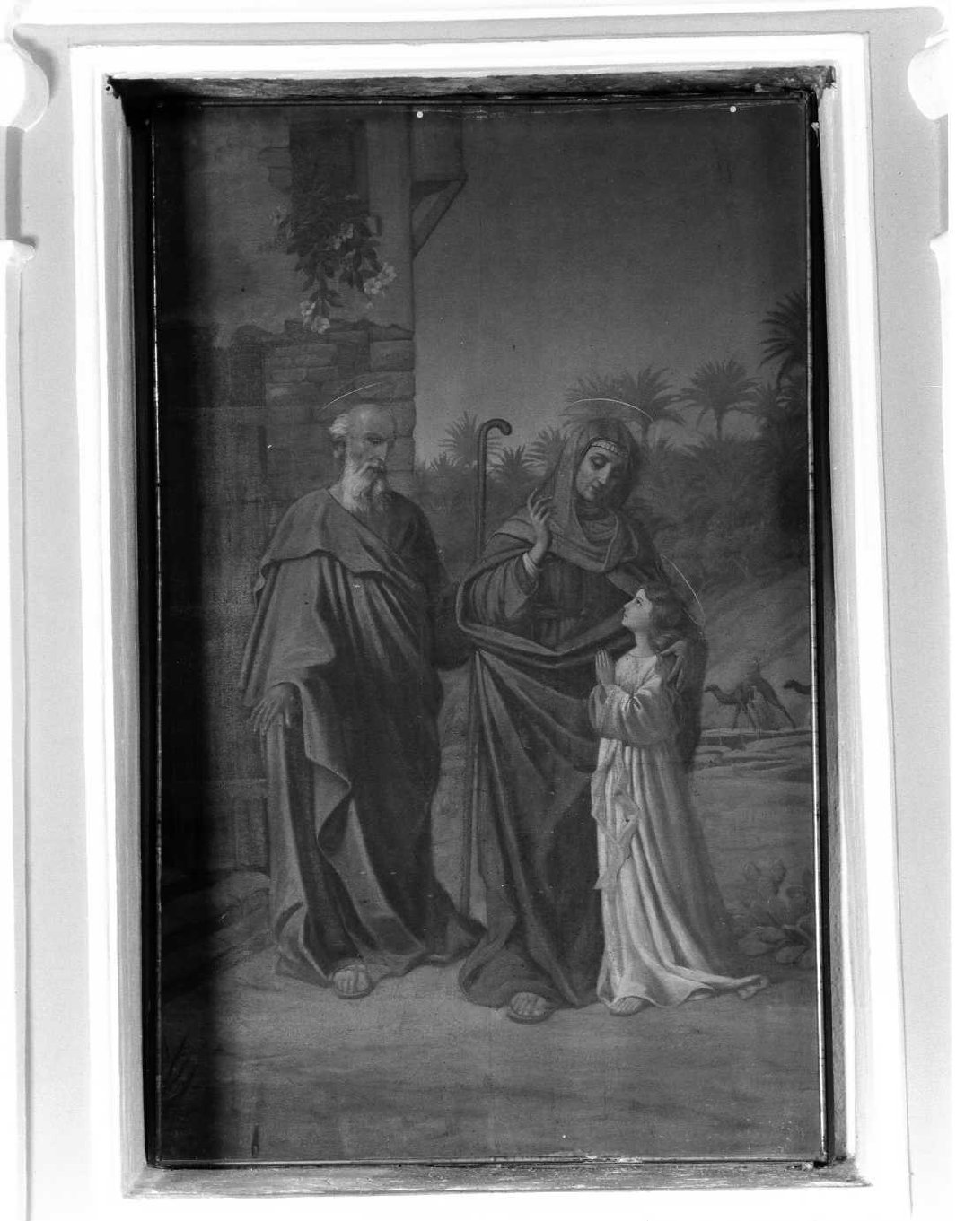 La Madonna bambina con S. Anna e S. Gioacchino (pala d'altare, complesso decorativo) - bottega umbra (seconda metà sec. XIX)