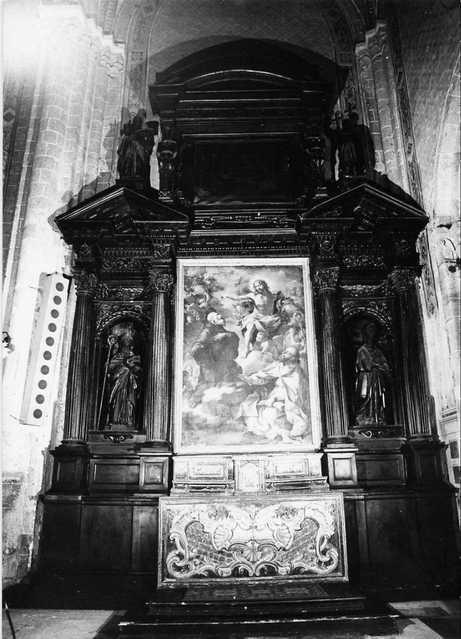 mostra architettonica d'altare, insieme di Scalza Ippolito (attribuito) (sec. XVII)